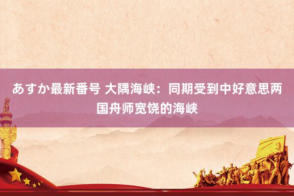 あすか最新番号 大隅海峡：同期受到中好意思两国舟师宽饶的海峡